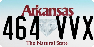 AR license plate 464VVX