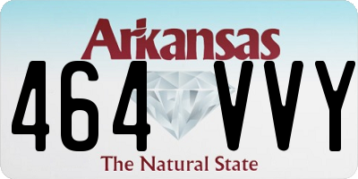 AR license plate 464VVY
