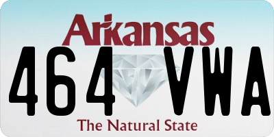 AR license plate 464VWA