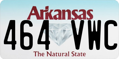 AR license plate 464VWC