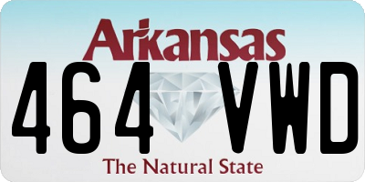 AR license plate 464VWD