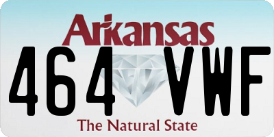 AR license plate 464VWF