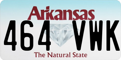 AR license plate 464VWK