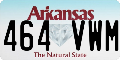 AR license plate 464VWM