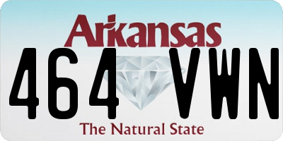 AR license plate 464VWN