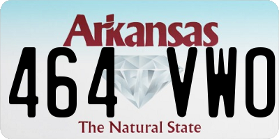 AR license plate 464VWO
