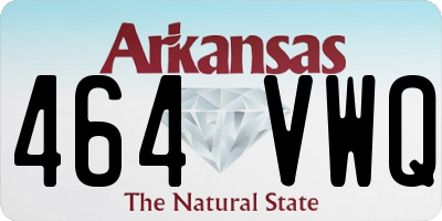 AR license plate 464VWQ