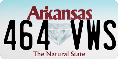 AR license plate 464VWS