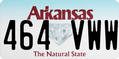 AR license plate 464VWW