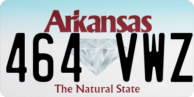 AR license plate 464VWZ