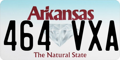 AR license plate 464VXA