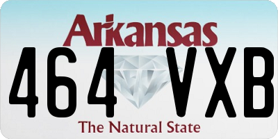 AR license plate 464VXB