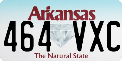 AR license plate 464VXC