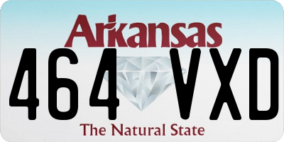 AR license plate 464VXD