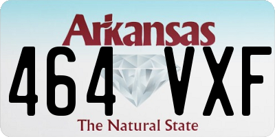 AR license plate 464VXF