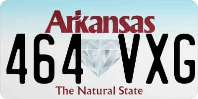 AR license plate 464VXG