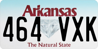 AR license plate 464VXK