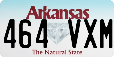 AR license plate 464VXM