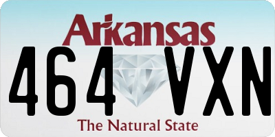 AR license plate 464VXN