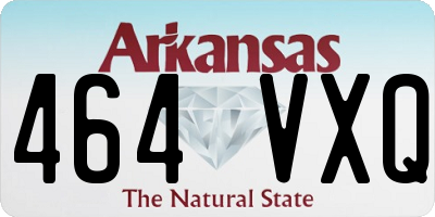 AR license plate 464VXQ