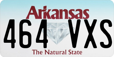 AR license plate 464VXS
