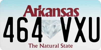AR license plate 464VXU