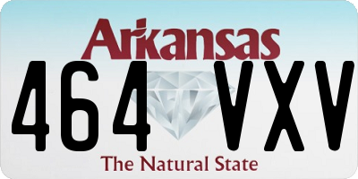 AR license plate 464VXV