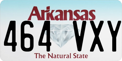 AR license plate 464VXY