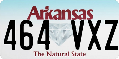AR license plate 464VXZ