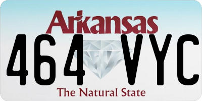 AR license plate 464VYC