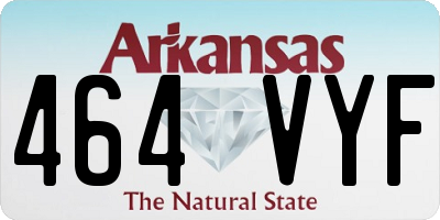 AR license plate 464VYF