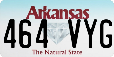 AR license plate 464VYG