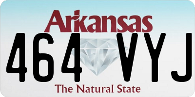 AR license plate 464VYJ