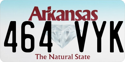 AR license plate 464VYK