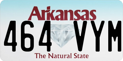 AR license plate 464VYM