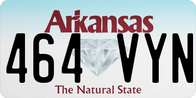 AR license plate 464VYN