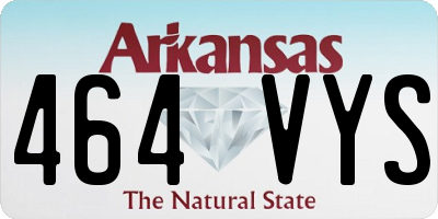 AR license plate 464VYS