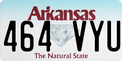 AR license plate 464VYU
