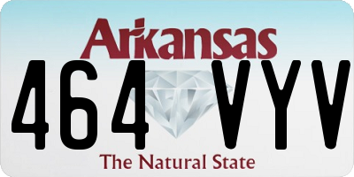 AR license plate 464VYV