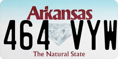 AR license plate 464VYW