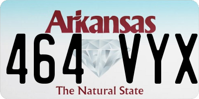 AR license plate 464VYX