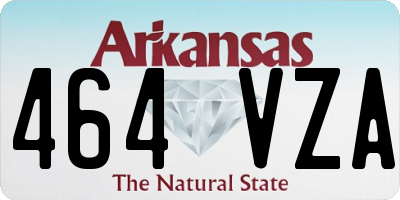 AR license plate 464VZA