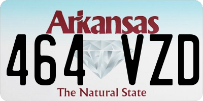 AR license plate 464VZD