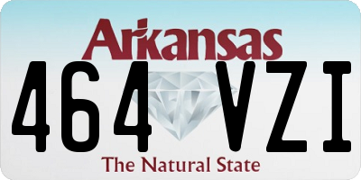 AR license plate 464VZI