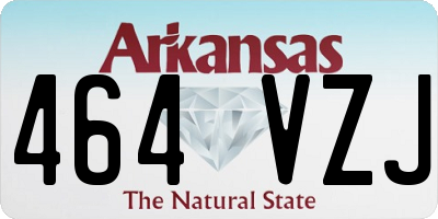 AR license plate 464VZJ