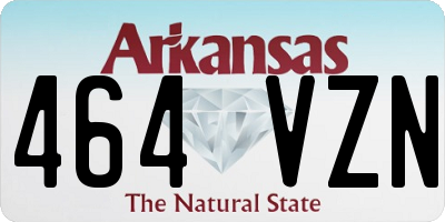 AR license plate 464VZN
