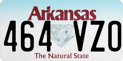 AR license plate 464VZO