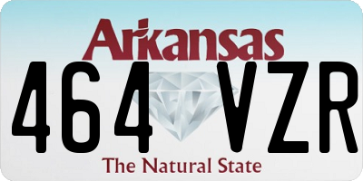 AR license plate 464VZR