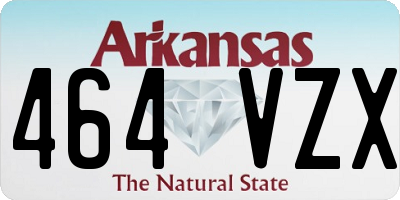 AR license plate 464VZX