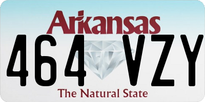 AR license plate 464VZY